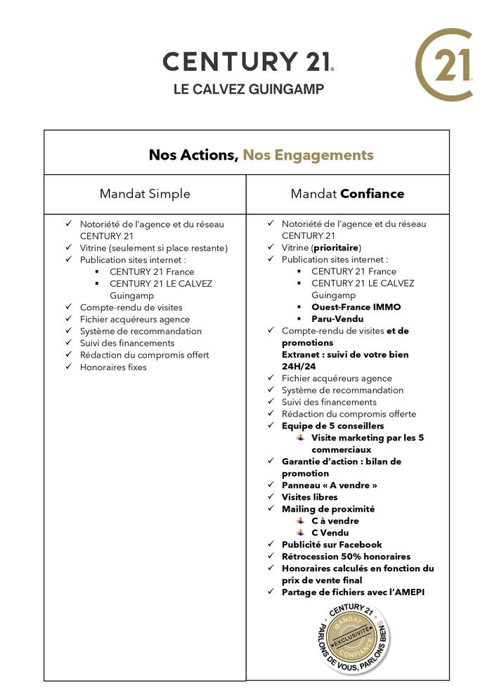 Ce document est un récapitulatif des principales différences entre le mandat Simple et le mandat Confiance