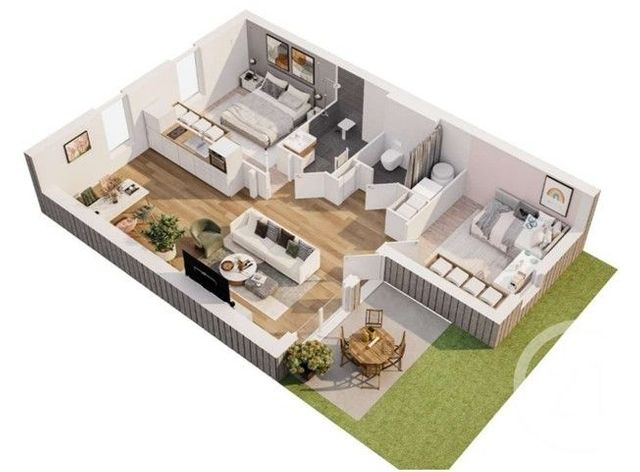 maison à louer - 3 pièces - 64.0 m2 - PLOUAGAT - 22 - BRETAGNE - Century 21 Le Calvez