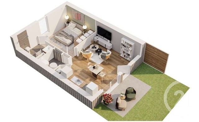 maison à louer - 2 pièces - 39.0 m2 - PLOUAGAT - 22 - BRETAGNE - Century 21 Le Calvez