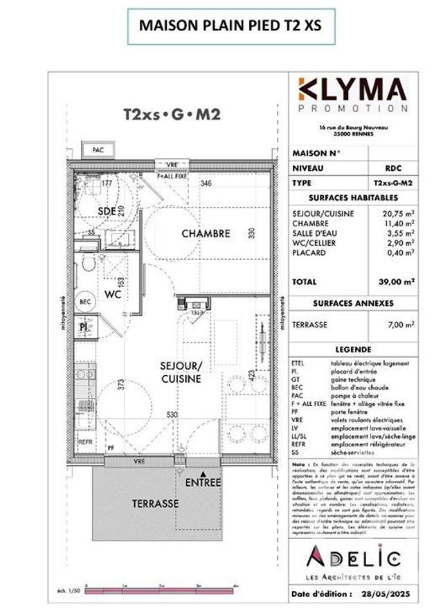 maison à louer - 2 pièces - 39.0 m2 - PLOUAGAT - 22 - BRETAGNE - Century 21 Le Calvez