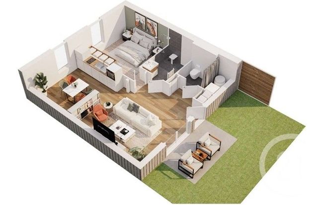 maison à louer - 2 pièces - 53.0 m2 - PLOUAGAT - 22 - BRETAGNE - Century 21 Le Calvez