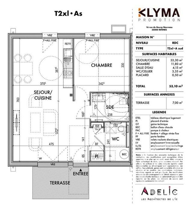 maison à louer - 2 pièces - 53.0 m2 - PLOUAGAT - 22 - BRETAGNE - Century 21 Le Calvez