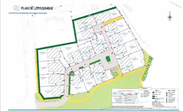 terrain à vendre - 405.0 m2 - PLOUAGAT - 22 - BRETAGNE - Century 21 Le Calvez