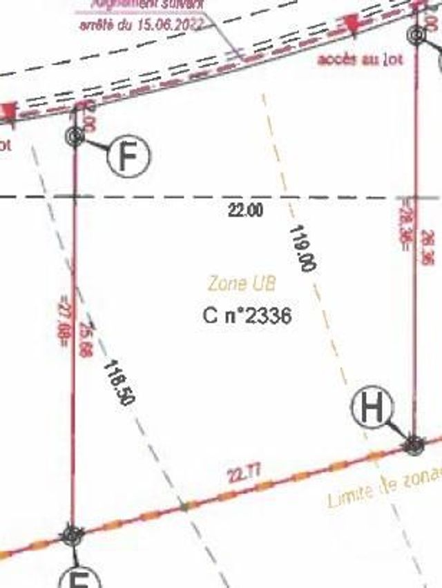 Afficher la photo en grand terrain à vendre - 611.0 m2 - PLOUAGAT - 22 - BRETAGNE - Century 21 Le Calvez