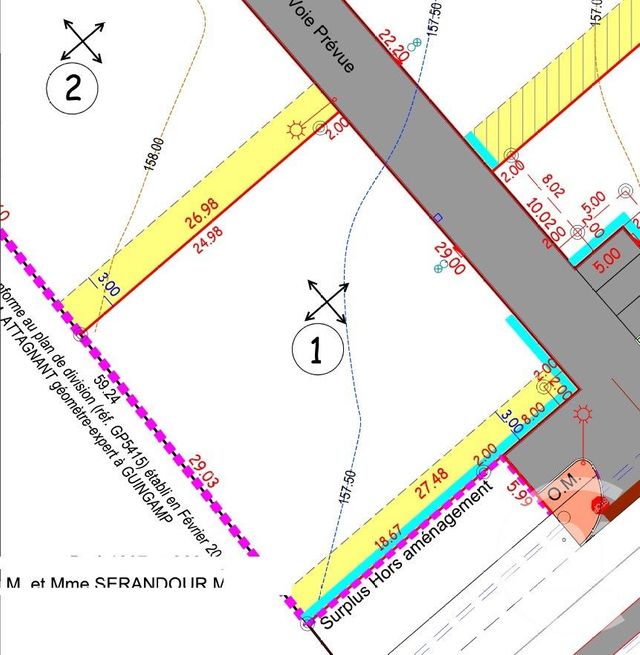 Afficher la photo en grand terrain à vendre - 802.0 m2 - LANRODEC - 22 - BRETAGNE - Century 21 Le Calvez